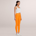 Orange Large SOBEYO Womens' Legging Bubble One Tone Stretchable Fabric