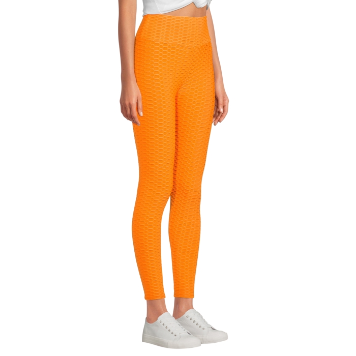 SOBEYO Womens' Legging Bubble One Tone Stretchable Fabric