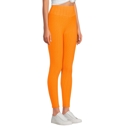 Orange XL SOBEYO Womens' Legging Bubble One Tone Stretchable Fabric