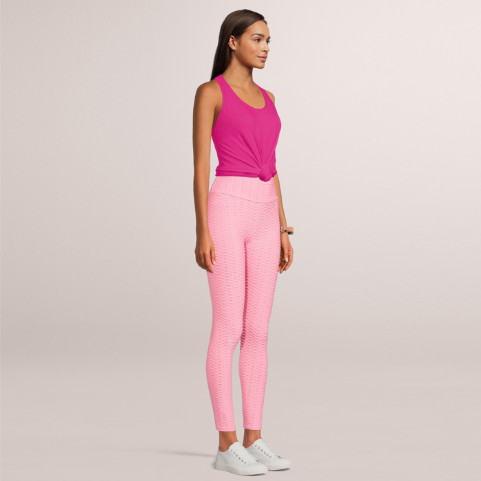 SOBEYO Womens' Legging Bubble One Tone Stretchable Fabric