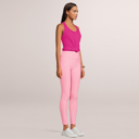 Pink Medium SOBEYO Womens' Legging Bubble One Tone Stretchable Fabric