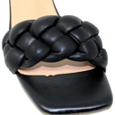 Black Size 8.5 SOBEYO Women's Strappy Low Clear Heels Sandals Braided