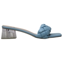 Blue Size 8.5 SOBEYO Women's Strappy Low Clear Heels Sandals Braided