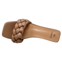 Tan Size 8.5 SOBEYO Women's Strappy Low Clear Heels Sandals Braided