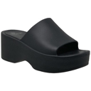 Black Size 5 SOBEYO Women's One Band Slide Wedge Platform Sandals