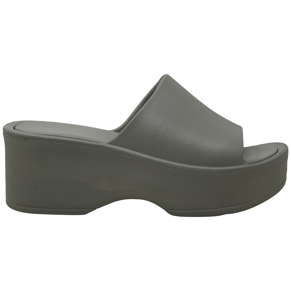 SOBEYO Women's One Band Slide Wedge Platform Sandals