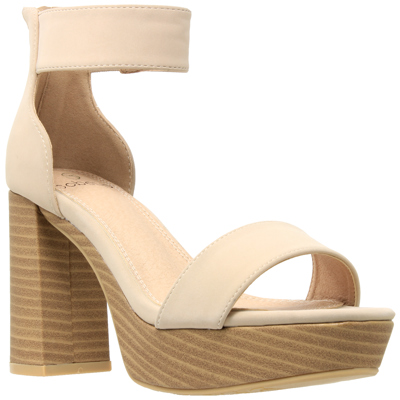 Women's Ankle Strap High Heel Platform Sandal