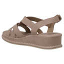 Nude Size 10 SOBEYO Women's Strappy Wedge Sandals Footbed Cushion Sling Back