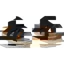 Black Size 8 Women's Classic Criss Cross Platform Sandals Espadrilles