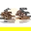 Leopard Size 9 Women's Classic Criss Cross Platform Sandals Espadrilles
