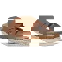 Light Brown Size 8 Women's Classic Criss Cross Platform Sandals Espadrilles
