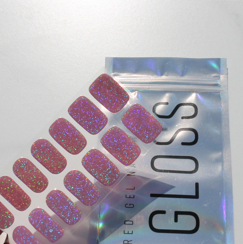 Clubbin' Pink Semi-Cured Nail Wraps - Lasts 2 Weeks