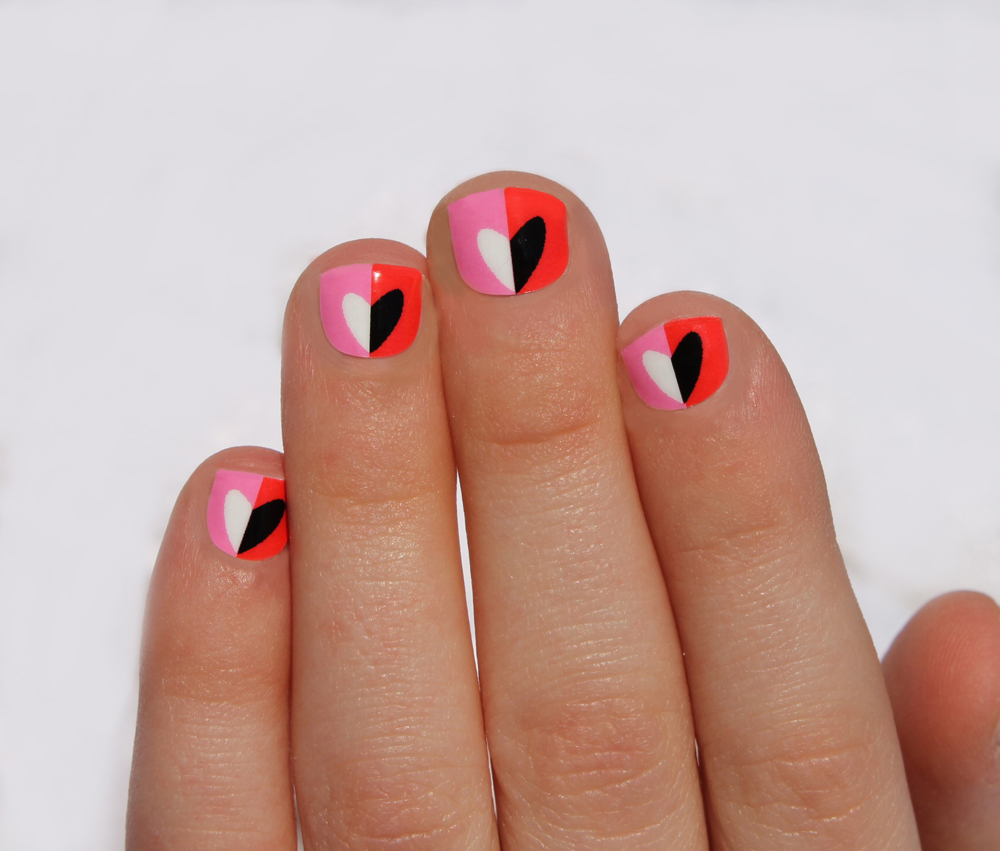 Hot Hearts Kids Nail Wraps