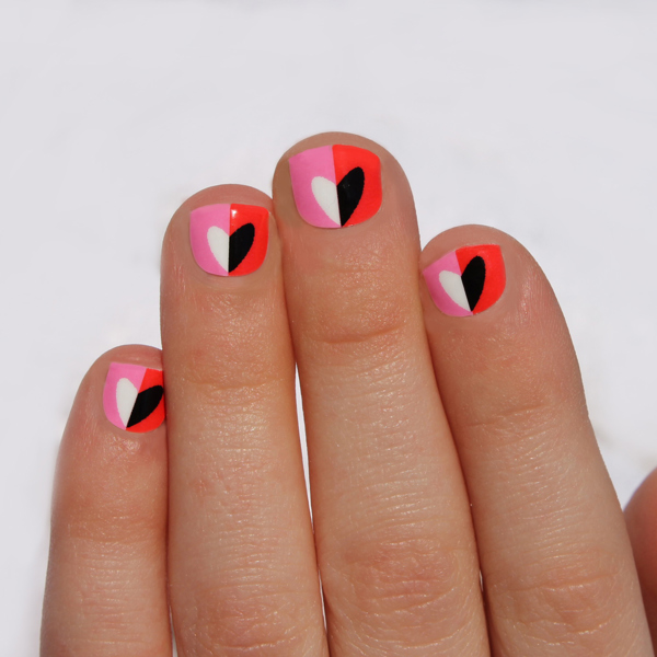 Hot Hearts Kids Nail Wraps