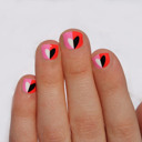  Hot Hearts Kids Nail Wraps