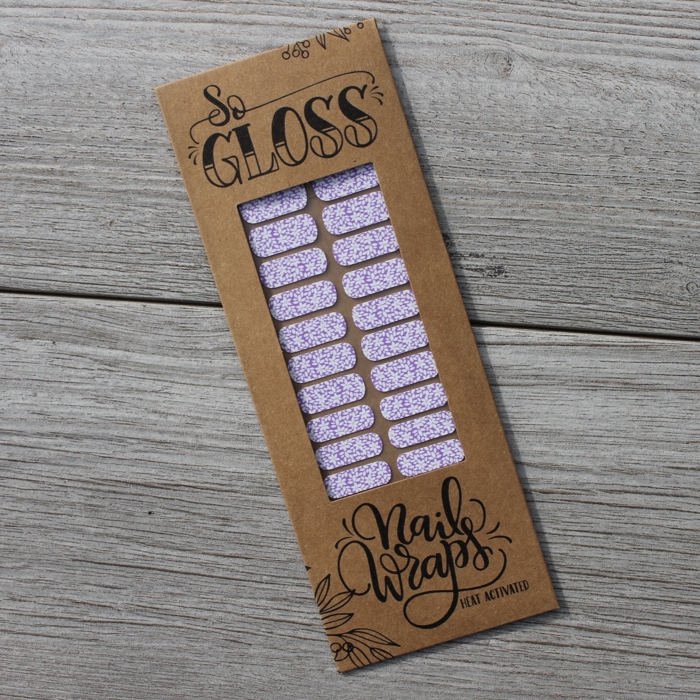 Lilac Flower Nail Wraps