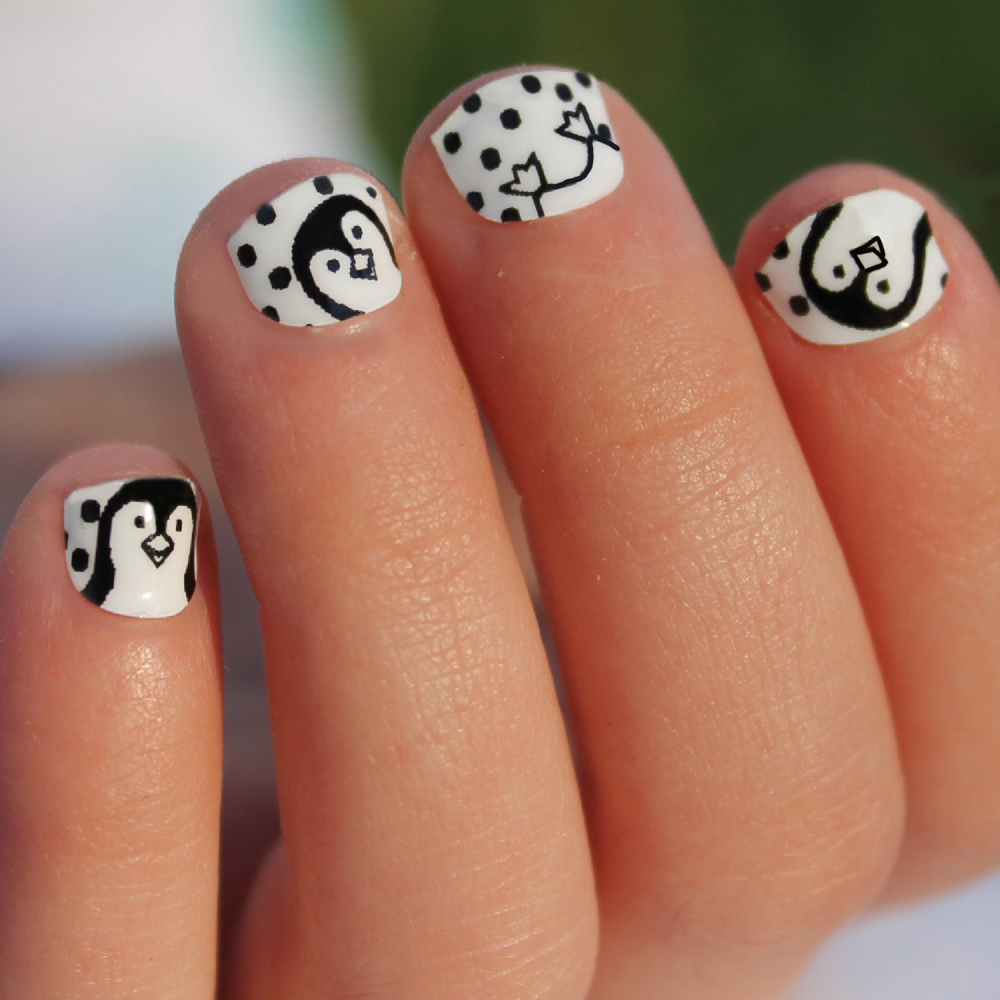 Penguin Kids Nail Wraps