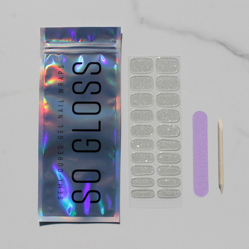 Sparkly Dreams Semi-Cured Nail Wraps - Lasts 2 Weeks