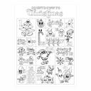  Christmas Coloring Countdown Poster: Family Holiday Activity