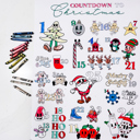  Christmas Coloring Countdown Poster: Family Holiday Activity