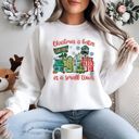  Christmas Is Better in a Small Town Traditional Colors Sweatshirt