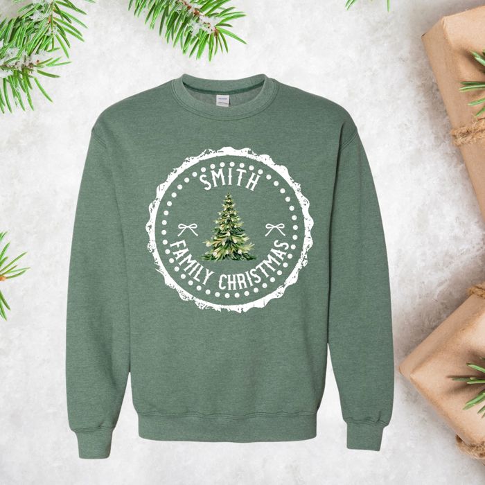 Family Christmas Stamps Custom Sweatshirt