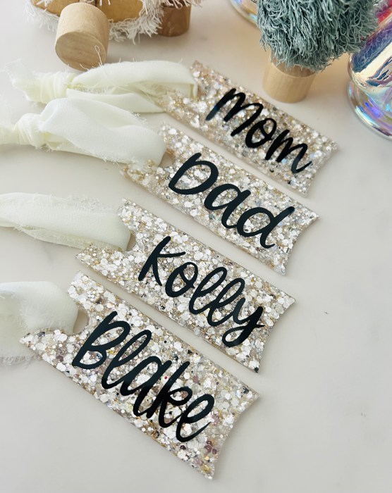 Stocking name tags