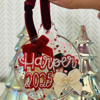 Bow Christmas ornament