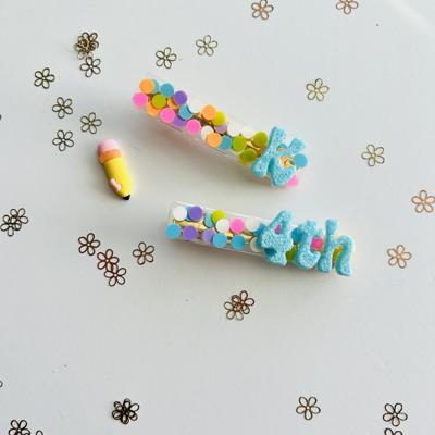Back to school hair clips