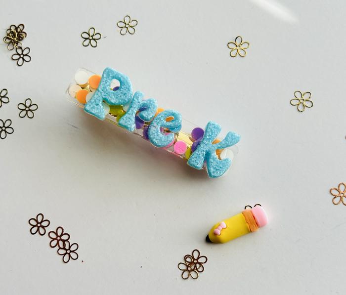 Back to school hair clips