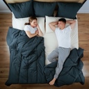  Splitz® Oversized Comforter for Couples, Pet Owners & Co-sleeping Families