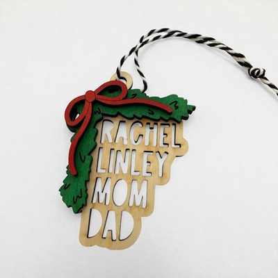 Garland Personalized Ornament. Personalized Names. Christmas Ornament. 