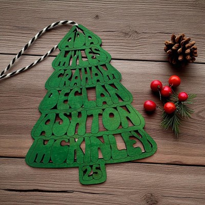 Family Ornament. Personalized Tree Ornament. Custom Ornament. Family Names