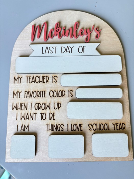 First day of school sign. Reusable board. Last day of school sign. Back to school