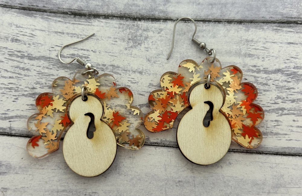 Leaves Thanksgiving earrings