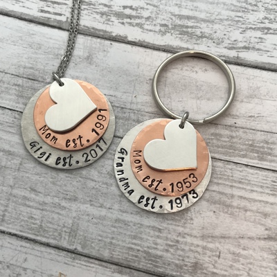 Mother's Necklace / Name Necklace / Mother's day gift / Mother's Key chain / Grandma Necklace