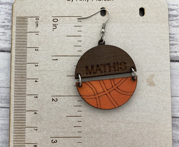 Basketball Personalized Earrings