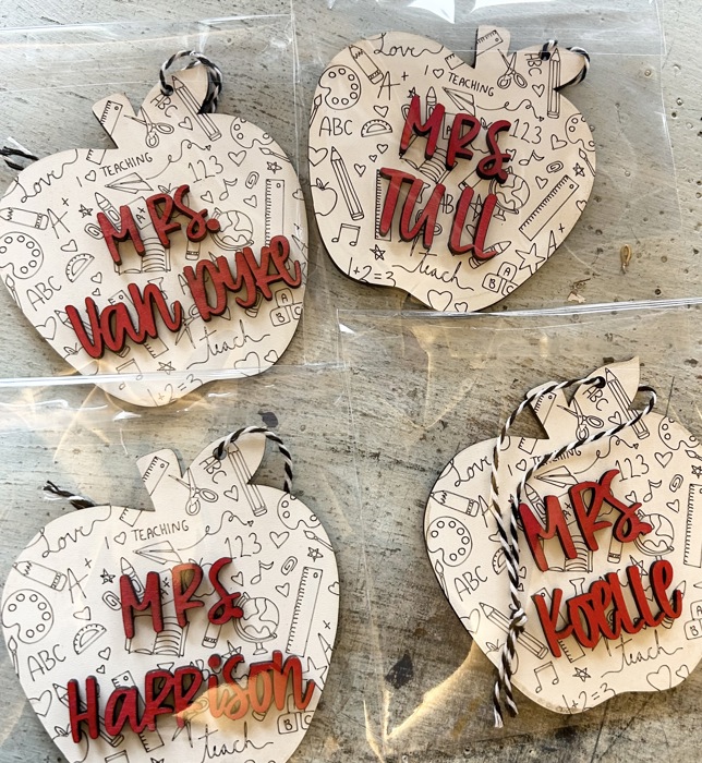 Personalized Teacher Ornament