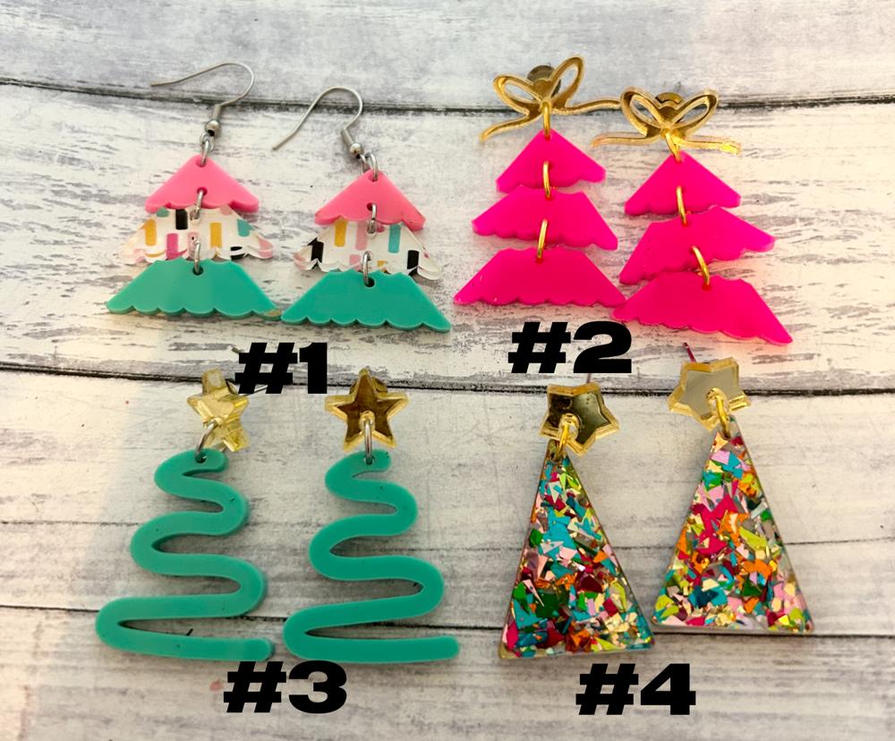 Christmas Tree Earrings