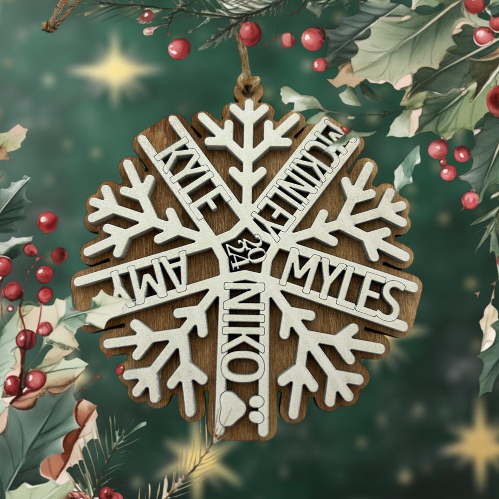 Personalized Snowflake Ornament