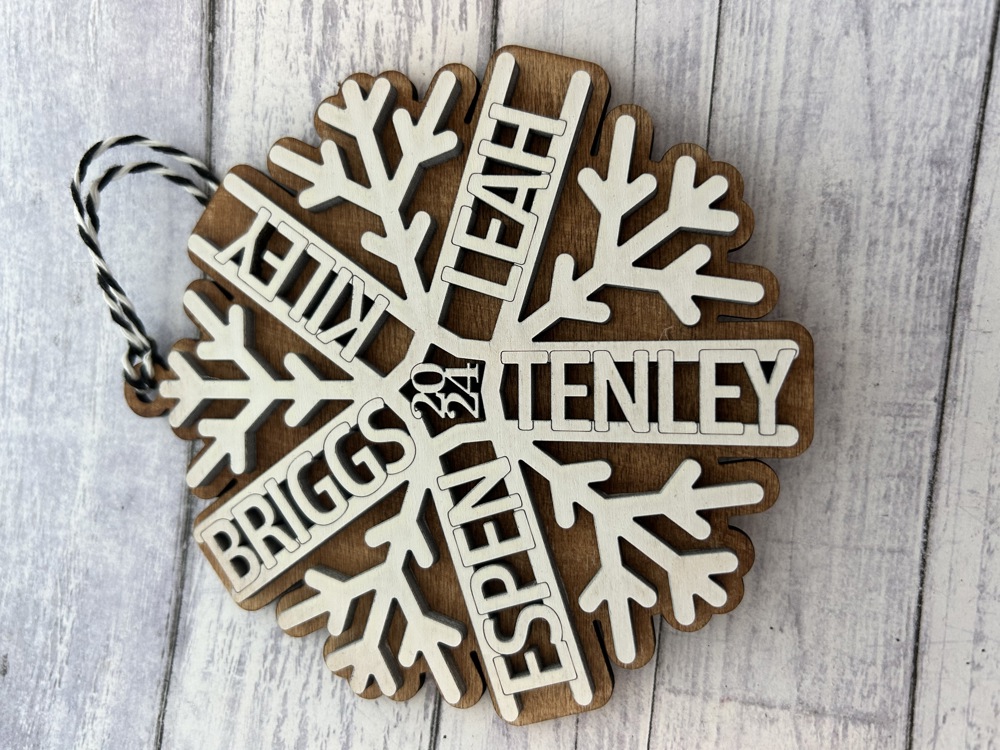 Personalized Snowflake Ornament