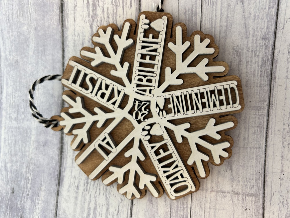 Personalized Snowflake Ornament