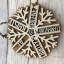  Personalized Snowflake Ornament