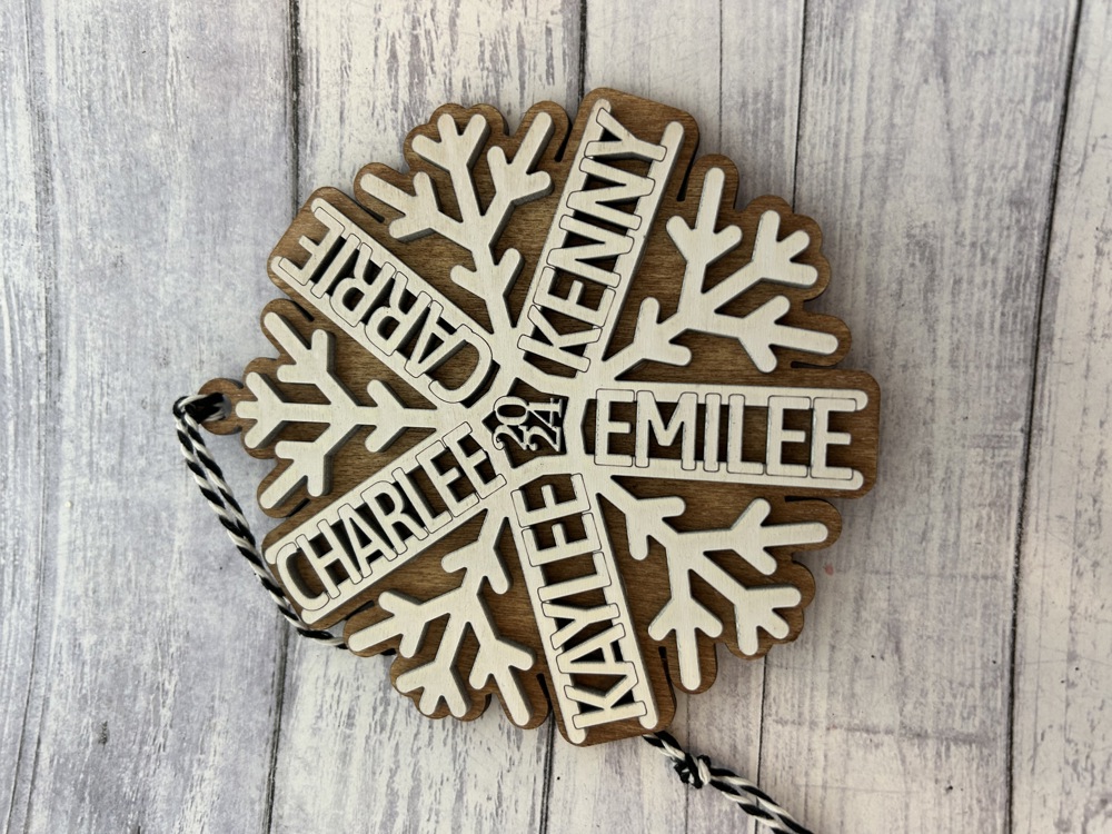 Personalized Snowflake Ornament