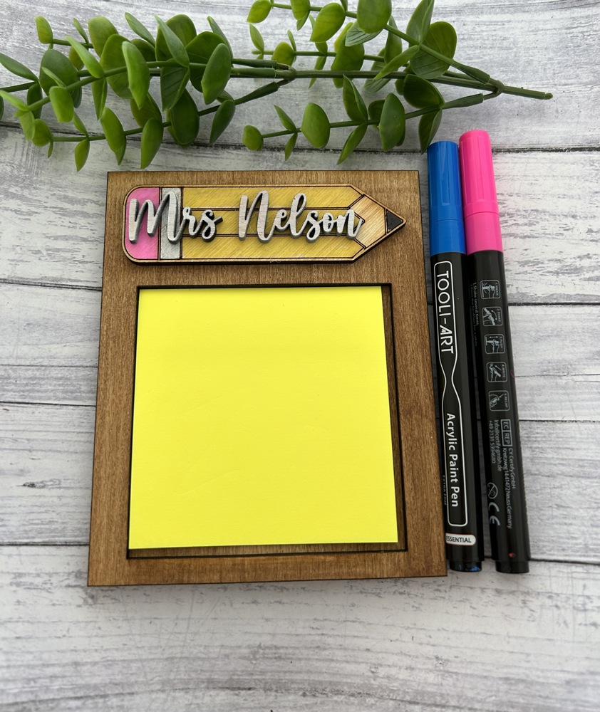  Personalized Post It Note holders