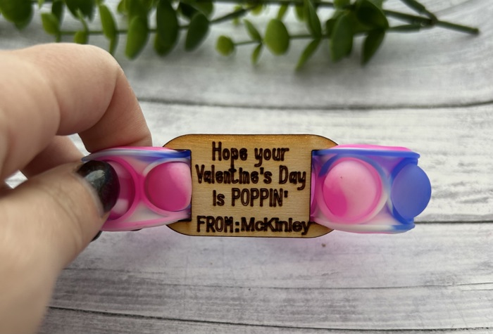 Valentine's Class Set Pop it bracelets