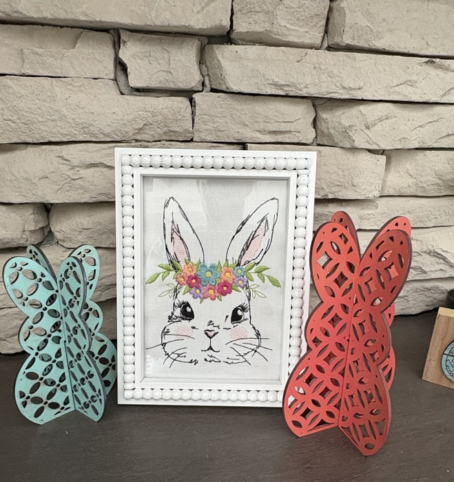 3D Bunnies / Easter Decor / Colored Bunnies / Bunny Decor