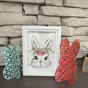  3D Bunnies / Easter Decor / Colored Bunnies / Bunny Decor