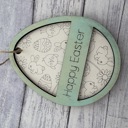 Blue Personalized Easter Egg Basket Tags / Easter Gift