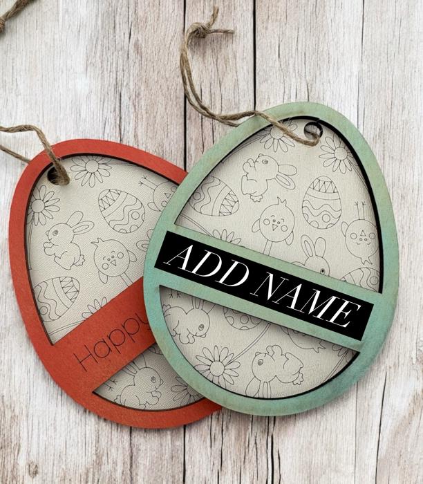 Personalized Easter Egg Basket Tags / Easter Gift